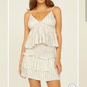 Two piece skirt set.